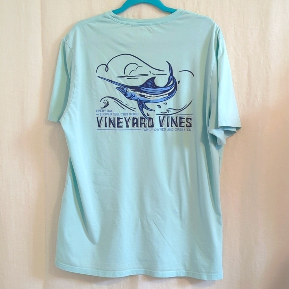 Vineyard Vines Tee Shirt Large Aqua